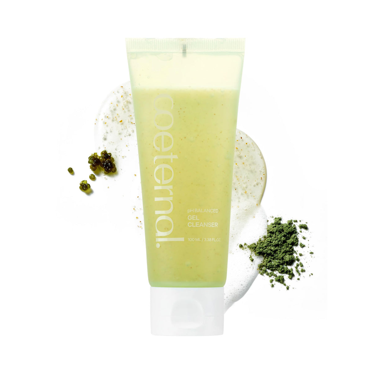 coeternal pH Balanced Gel Cleanser, Hydrating Korean Foaming Face Wash with Algae11 & Kelp Powder, Gentle Deep Cleanser for Oily or Sensitive Skin, Non-Comedogenic K-Beauty, 100ml / 3.38 fl.oz.