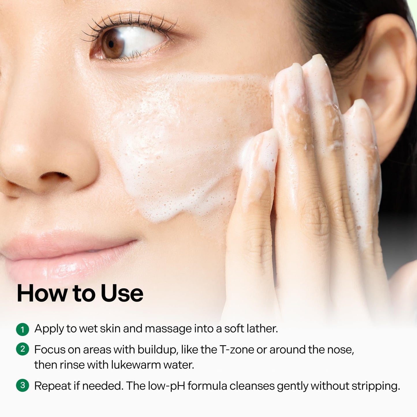 coeternal pH Balanced Gel Cleanser, Hydrating Korean Foaming Face Wash with Algae11 & Kelp Powder, Gentle Deep Cleanser for Oily or Sensitive Skin, Non-Comedogenic K-Beauty, 100ml / 3.38 fl.oz.