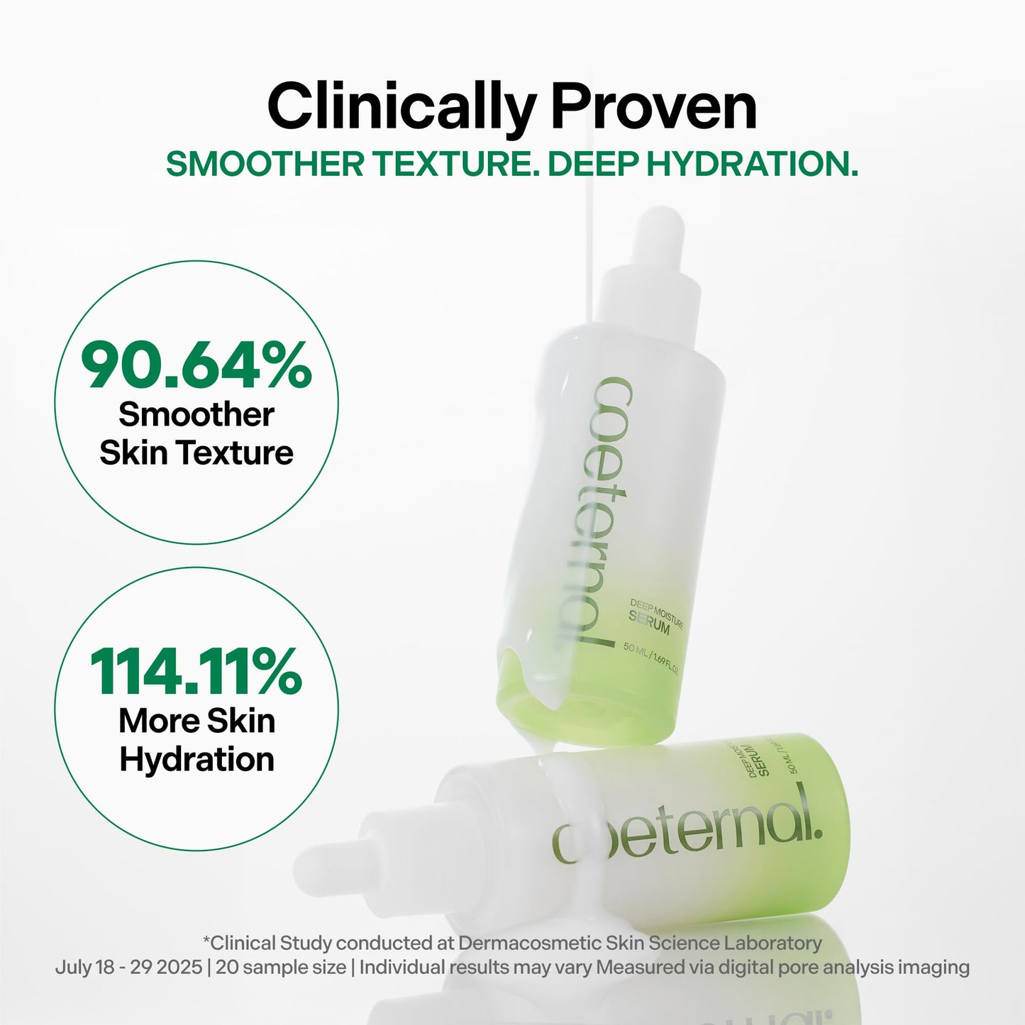 Coeternal Prep + Treat Set, Refreshing Hydration Toner and Deep Moisture Serum, Korean Skincare