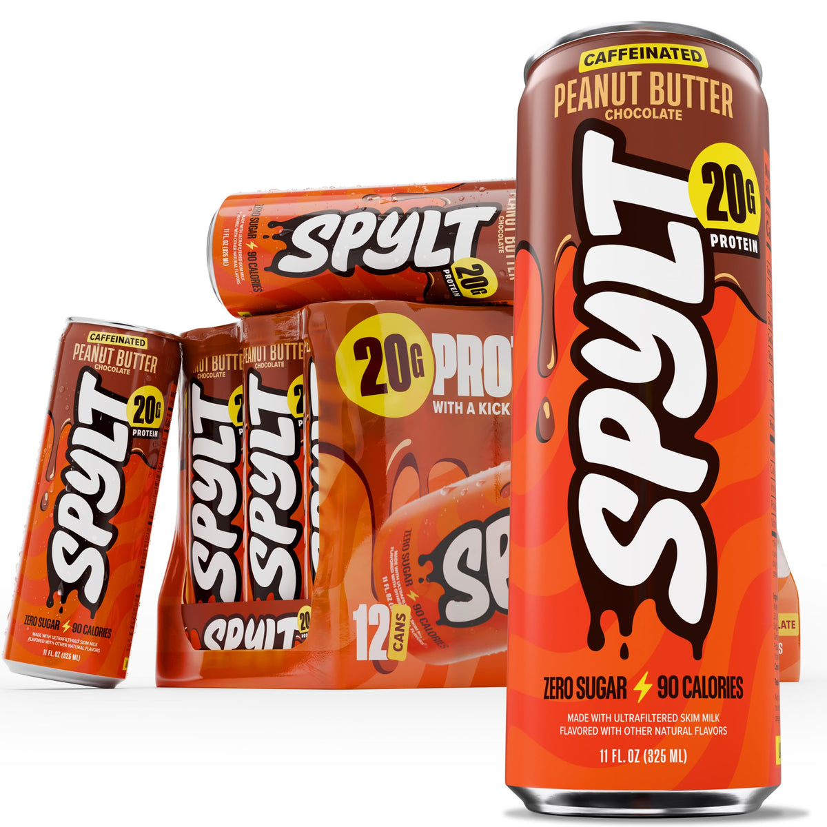 Spylt High Protein Milk Drink Variety Pack, 20g Protein, 60mg Caffeine