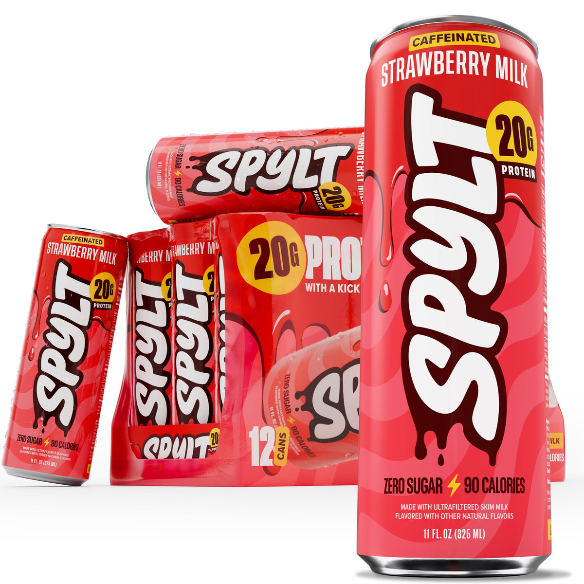 Spylt High Protein Milk Drink Variety Pack, 20g Protein, 60mg Caffeine
