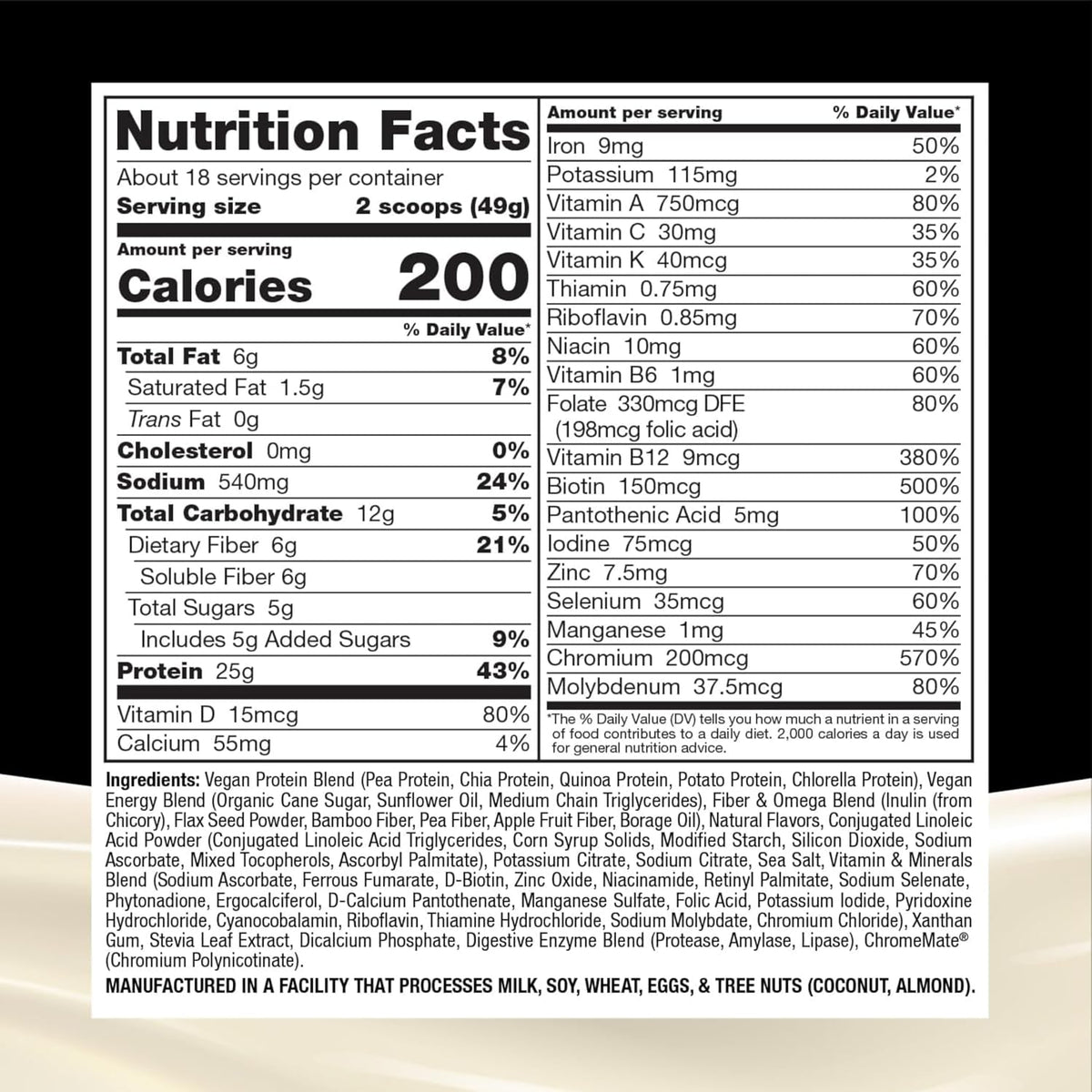 Plant-Based Meal Replacement Shake | 25g Complete Protein, Fiber & 18 Vitamins | Creamy Vanilla | Low Sugar Nutrition to Support Daily Wellness, Balance & Satiety | Naturade Weight Loss - 31.1 oz