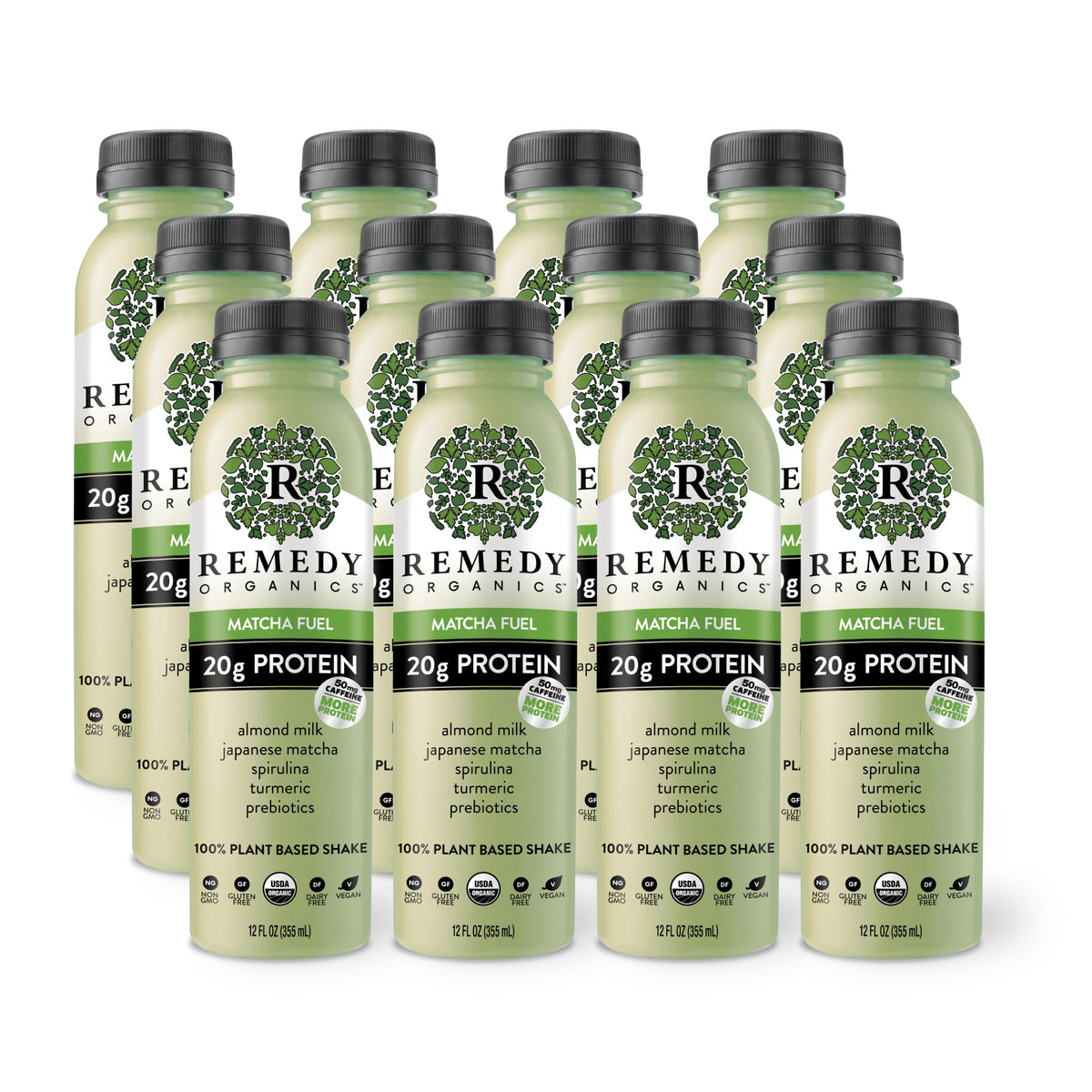 Remedy Organics Berry Immunity 12-Pack | Plant Based 20g Protein Shakes, Ready to Drink | USDA Organic, Gluten Free, Dairy Free, Soy Free